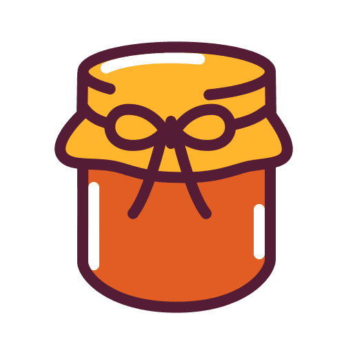 Mason jar food and restaurant container ribbon icon Mason jar food and restaurant container ribbon icon