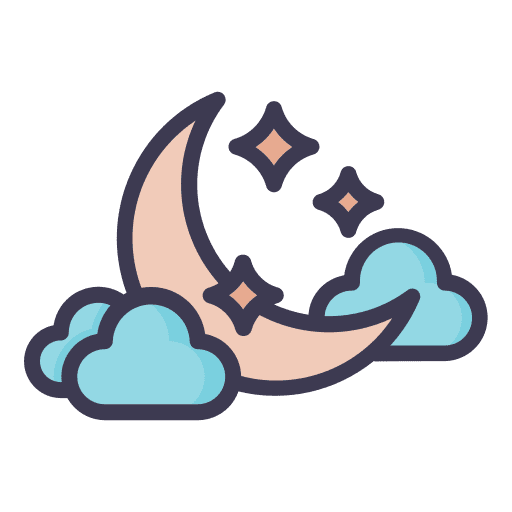 Half moon weather half moon nature icon Half moon weather half moon nature icon