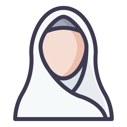Woman muslimah ramadan moslem icon