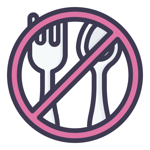 No eating no food no eating fork icon No eating no food no eating fork icon