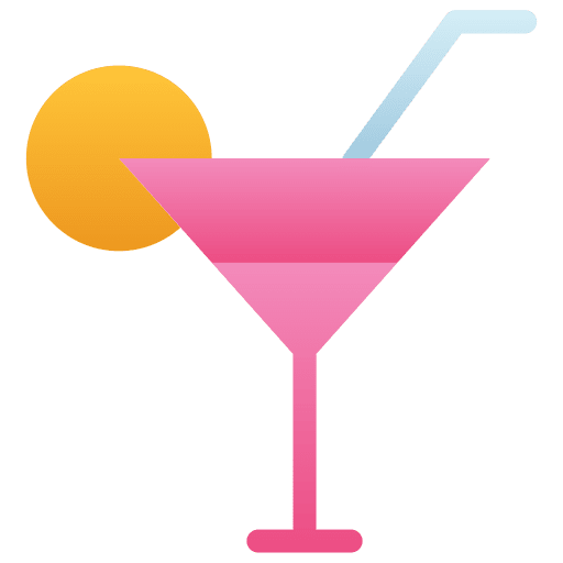 Cocktail food and restaurant alcoholic glass icon Cocktail food and restaurant alcoholic glass icon