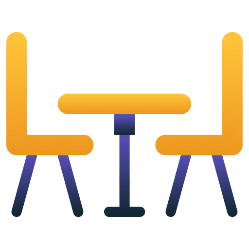 Dinning dinning chair furniture and household icon
