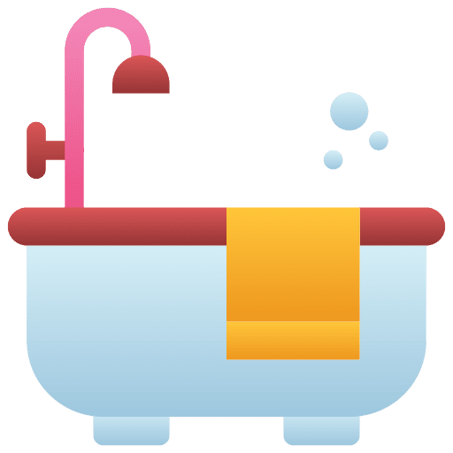 Bathtub towel bathroom bath icon Bathtub towel bathroom bath icon