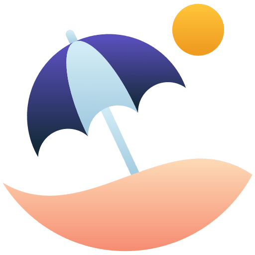Sun umbrella sand sun holidays icon Sun umbrella sand sun holidays icon