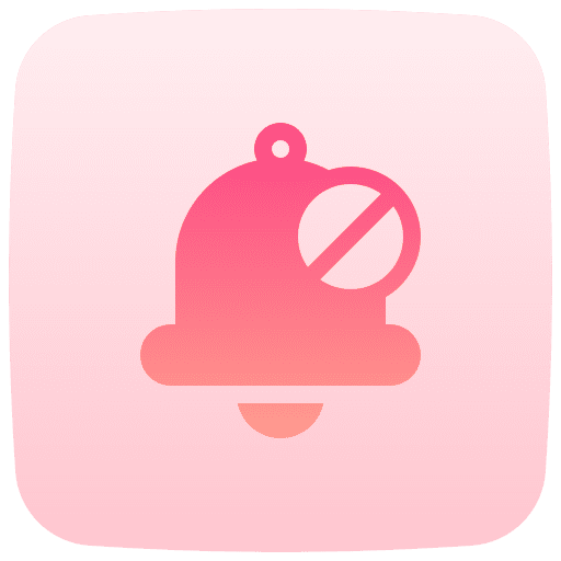 Notification block bell disabled icon Notification block bell disabled icon