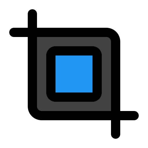 Crop user interface edit tools multimedia option icon