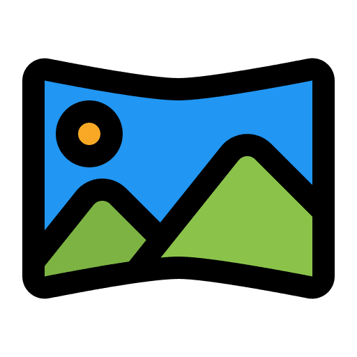 Panorama files and folders panorama panoramic view icon
