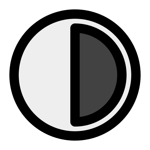 Contrast ui light symbol icon
