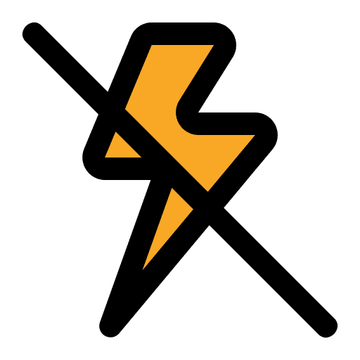 Flash off turn off photograph technology icon