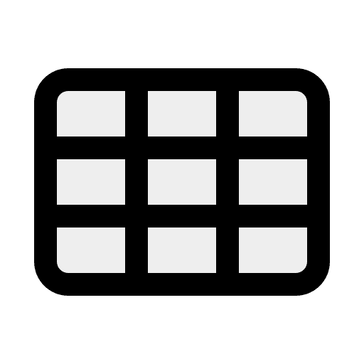 Grid shapes and symbols interface symbol icon