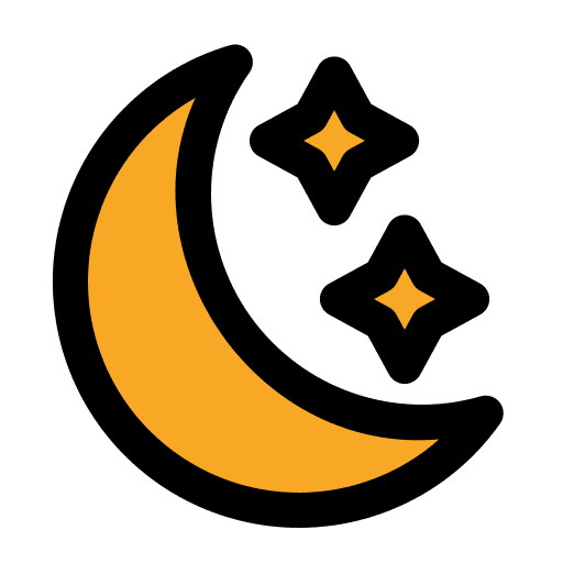 Night mode ui photography camera icon