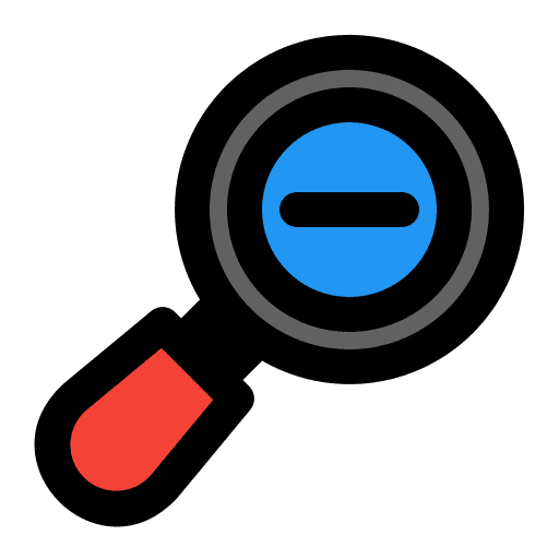 Zoom out ui camera with zoom zoom out icon