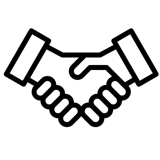 Collaborate business and finance partnership friends icon