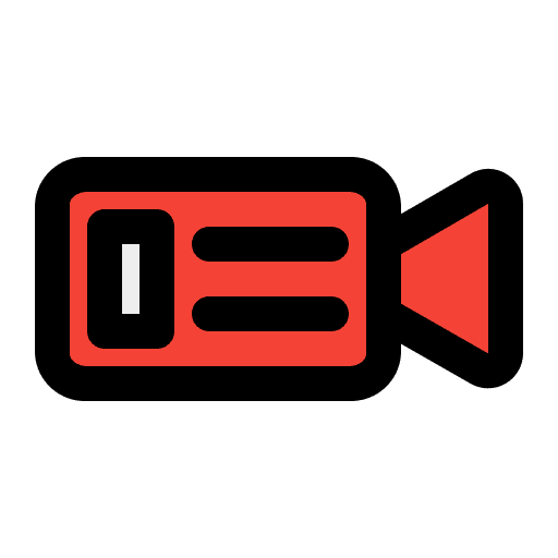 Video recorder user interface technology camcorder icon