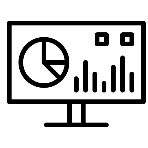 Management dashboard data monitor icon