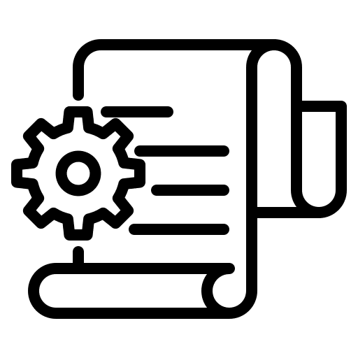 Management management gear arrow icon