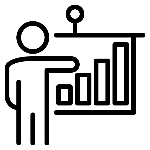 Management work business and finance classroom icon