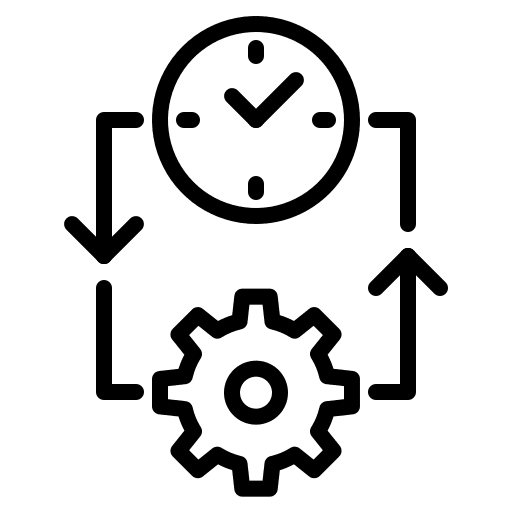 Working hours time and date time management working hours icon