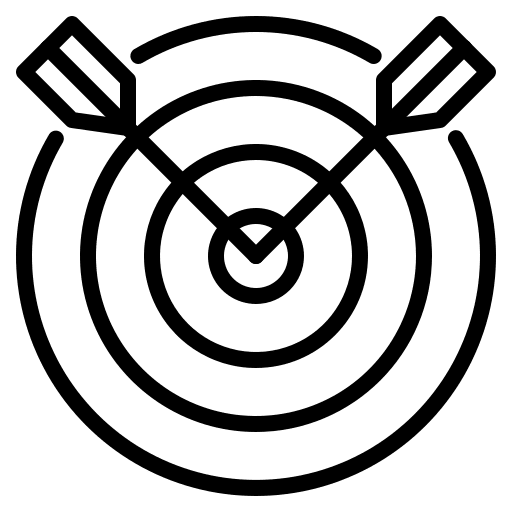 Management subject goal objective icon