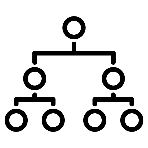 Structure hierarchical structure group structure icon