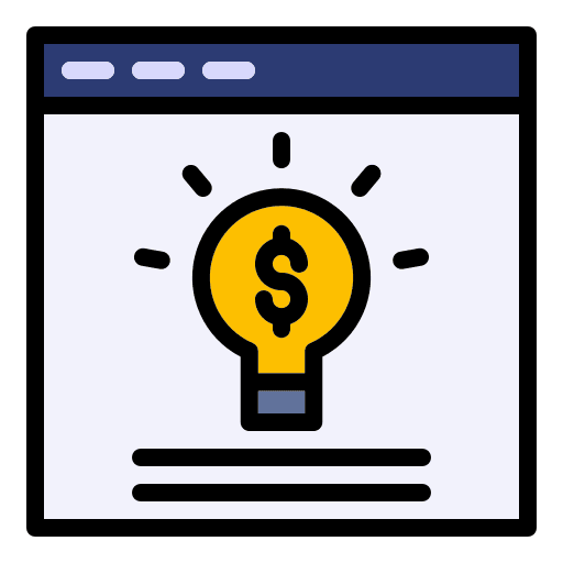 Idea creative innovation business and finance icon Idea creative innovation business and finance icon