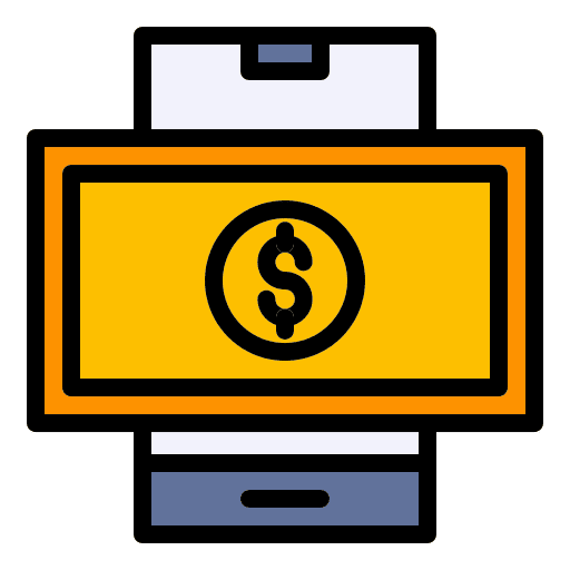 Mobile money money transaction business and finance money transfer icon Mobile money money transaction business and finance money transfer icon