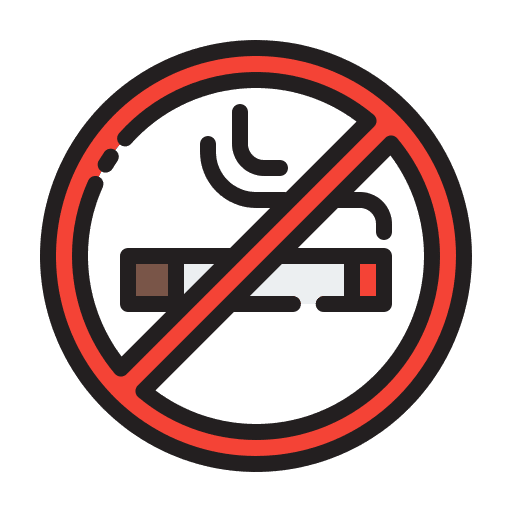 No smoking shapes and symbols signaling forbidden icon