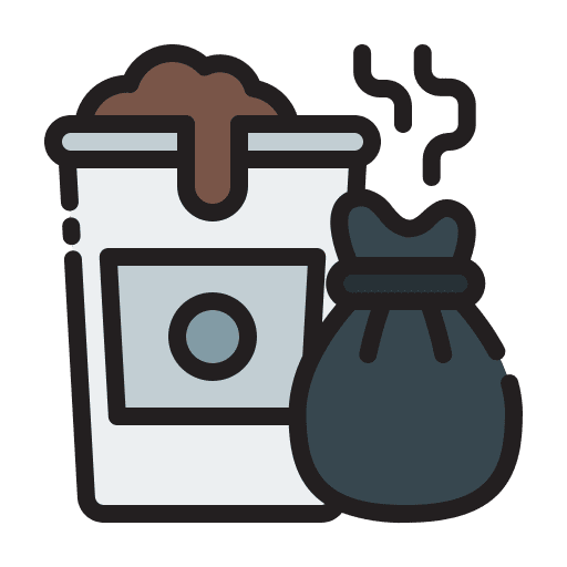Trash trash bin after miscellaneous icon
