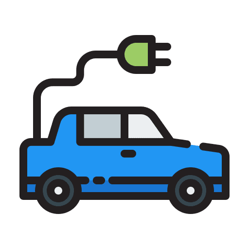 Electric vehicle charge transport ecology and environment icon Electric vehicle charge transport ecology and environment icon