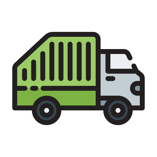 Garbage truck transportation trash truck ecology and environment icon Garbage truck transportation trash truck ecology and environment icon