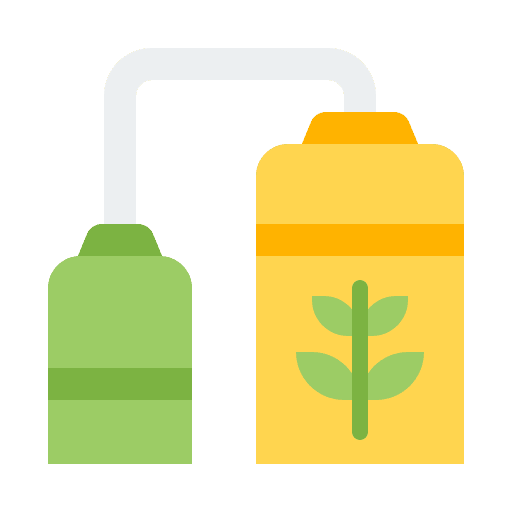 Biogas renewable biogas plant energy icon