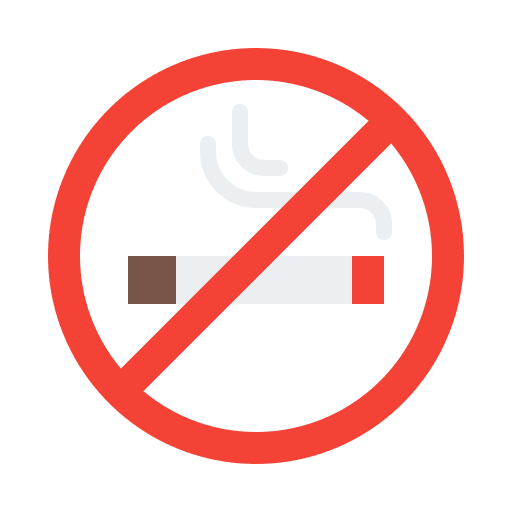 No smoking prohibition no smoking cigarette icon