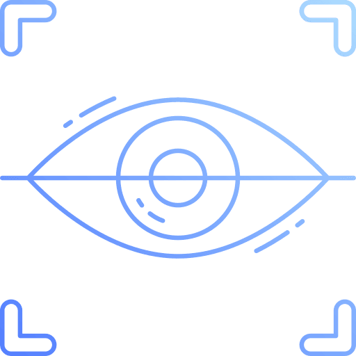 Eye scanner eye recognition security eye scanner icon