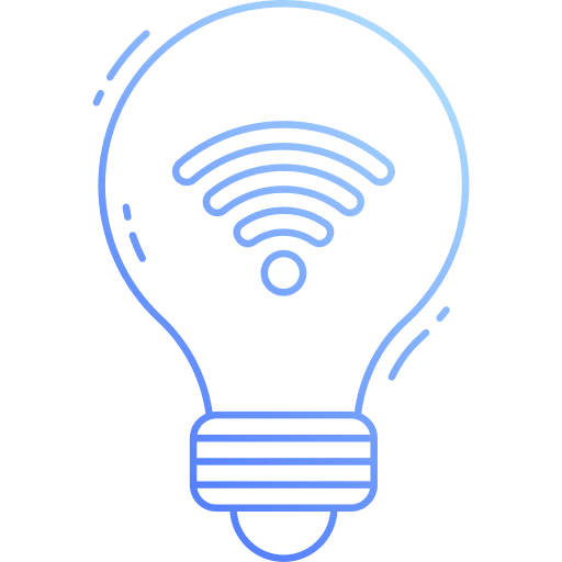 Smart light light bulb wireless connectivity smart light icon Smart light light bulb wireless connectivity smart light icon