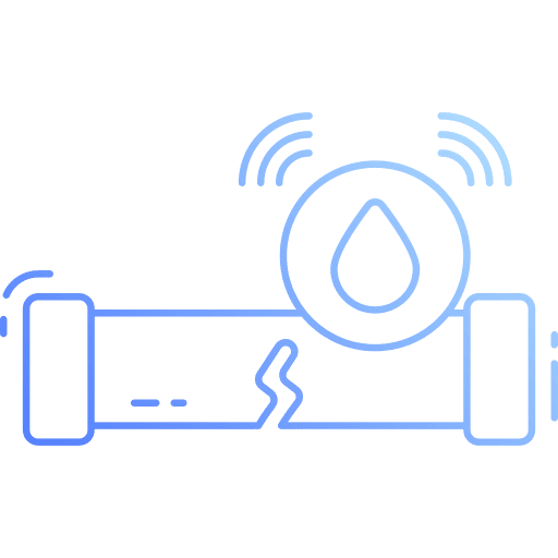 Sensor detector pipes leaking icon Sensor detector pipes leaking icon