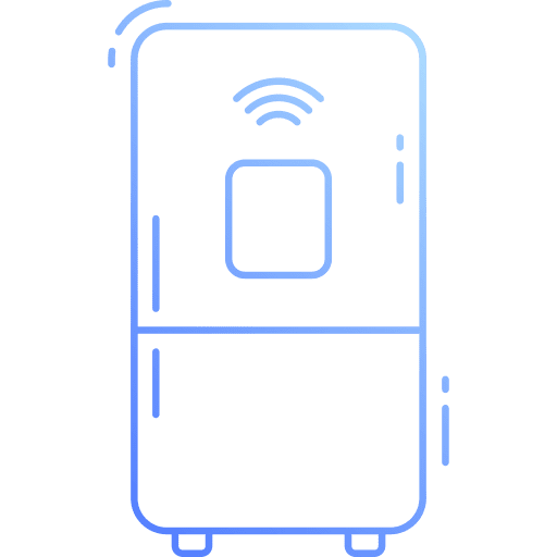 Smart fridge cooler electronics smart fridge icon Smart fridge cooler electronics smart fridge icon