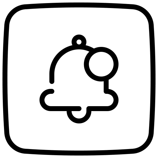 Notification alarm bell ui icon Notification alarm bell ui icon