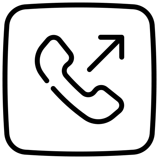 Outgoing call telephone interface arrow icon Outgoing call telephone interface arrow icon