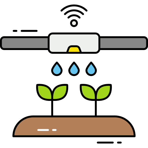 Irrigation sprout green house irrigation system icon