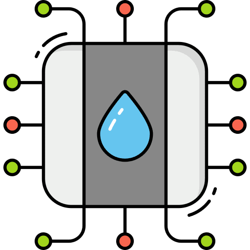 Water supply water tap smart home faucet icon Water supply water tap smart home faucet icon