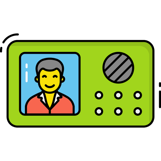 Intercom device intercom pager icon Intercom device intercom pager icon