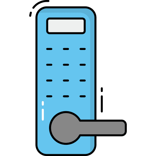 Smart lock smart door door technology icon Smart lock smart door door technology icon