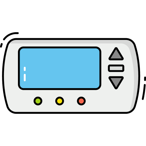 Thermostat thermostat electronics smart home icon Thermostat thermostat electronics smart home icon