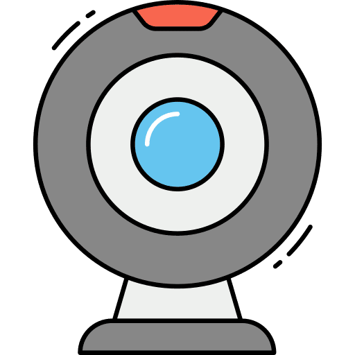 Webcam video camera rounded webcam electronics icon Webcam video camera rounded webcam electronics icon