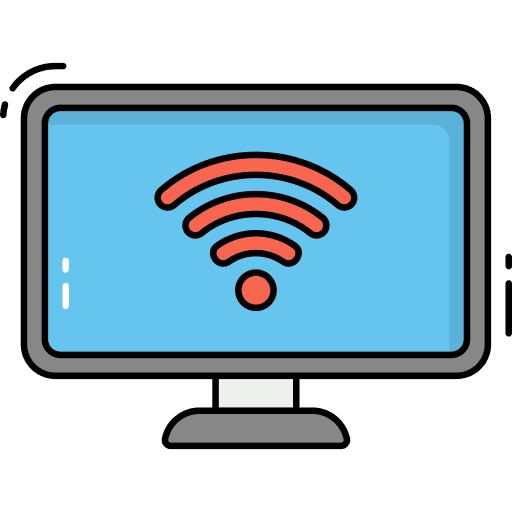 Monitor monitor screen wireless connectivity computer icon Monitor monitor screen wireless connectivity computer icon