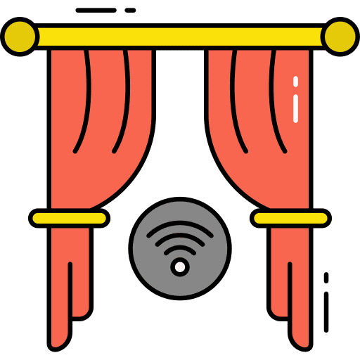 Smart curtain curtain electronics wifi signal icon Smart curtain curtain electronics wifi signal icon