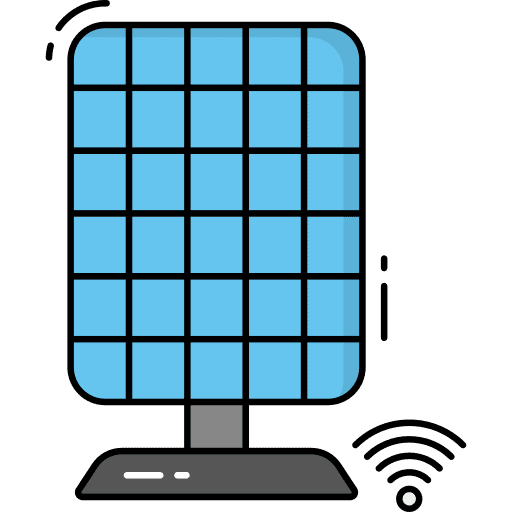Solar panel ecology and environment solar energy technology icon Solar panel ecology and environment solar energy technology icon