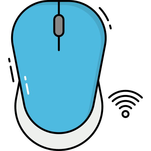 Wireless mouse technology wireless mouse electronics icon Wireless mouse technology wireless mouse electronics icon
