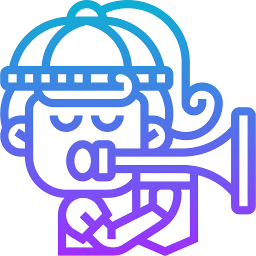 Trumpet music and multimedia people musical instrument icon
