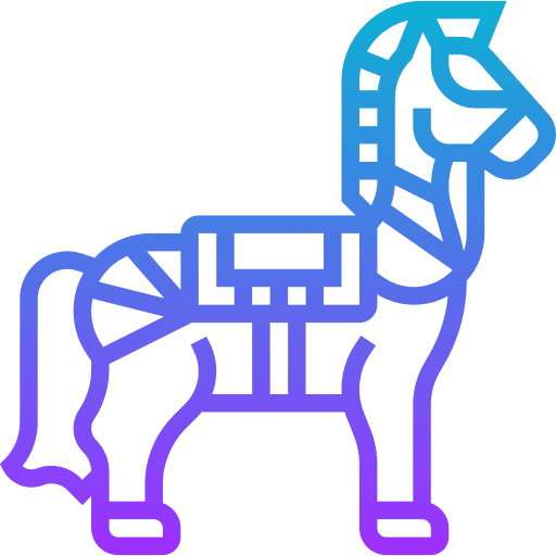 Horse medieval knight horse icon